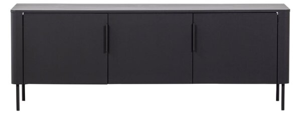 MUZZA TV stolík NARGU 154 x 56 cm čierny