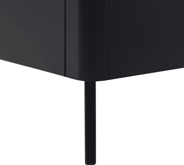 MUZZA TV stolík NARGU 154 x 56 cm čierny