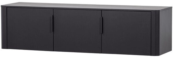 MUZZA TV stolík NARGU 154 x 56 cm čierny