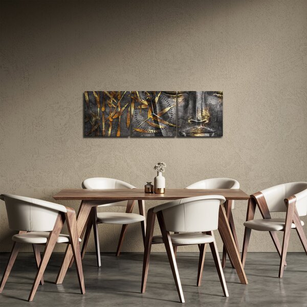 Obraz - Zjednotenie múdrostí (s hodinami) (90x30 cm)
