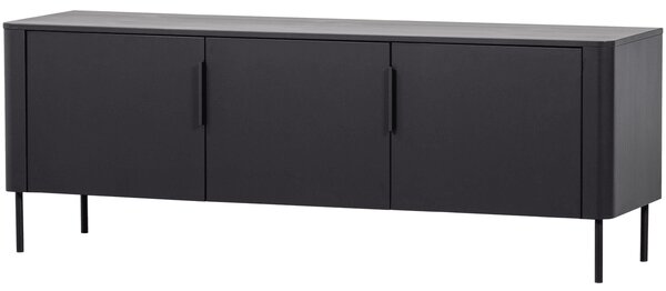 MUZZA TV stolík NARGU 154 x 56 cm čierny
