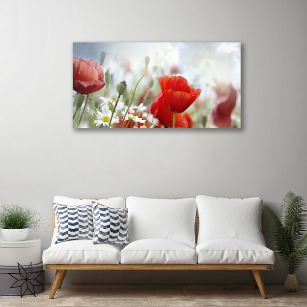 Obraz Canvas Kvety plátky rastlina 125x50 cm