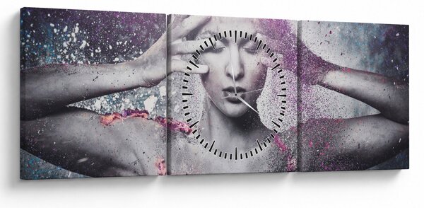 Obraz - Energia (s hodinami) (90x30 cm)