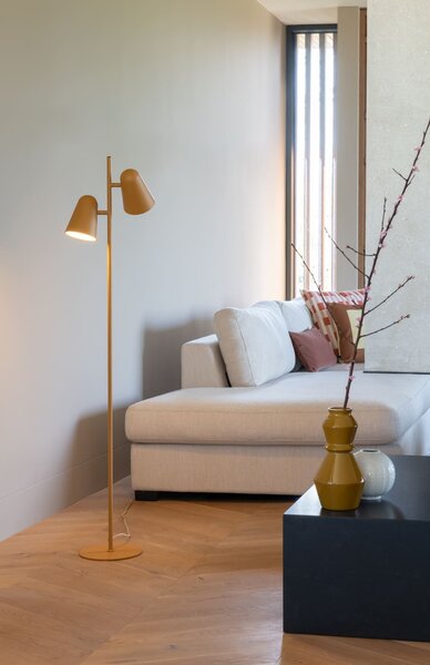 MUZZA Stojacia lampa LAMAN horčicová