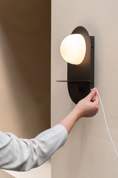 MUZZA Nástenná lampa OKYO čierna