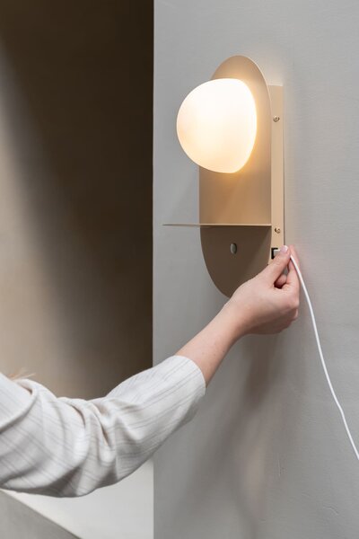 MUZZA Nástenná lampa OKYO béžová