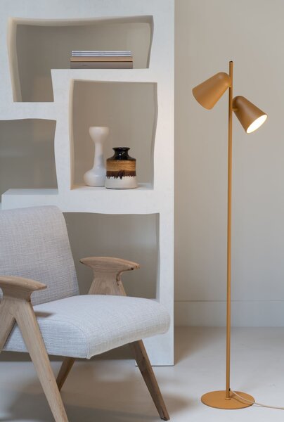 MUZZA Stojacia lampa LAMAN horčicová