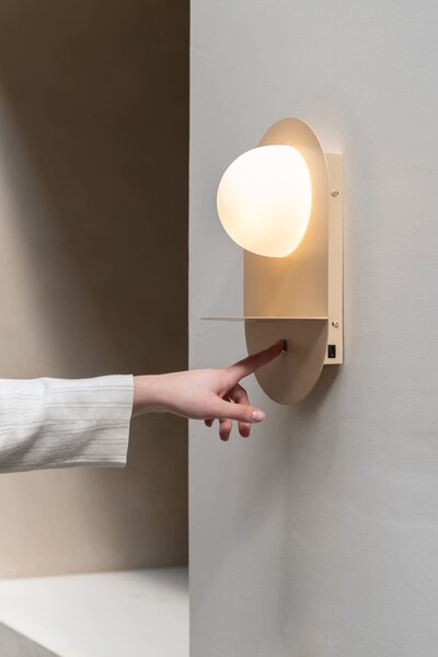 MUZZA Nástenná lampa OKYO béžová