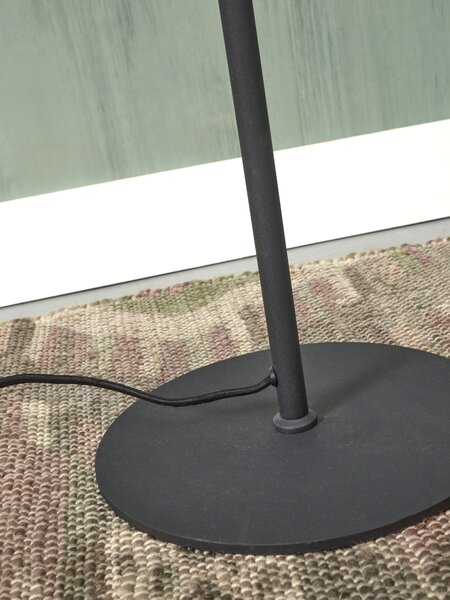 MUZZA Stojacia lampa LAMAN čierna
