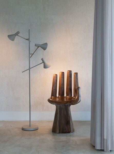 MUZZA Stojacia lampa IMIR 171 cm piesková