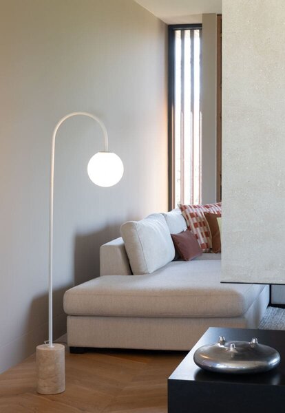 MUZZA Stojacia lampa LITOV 163 cm biela