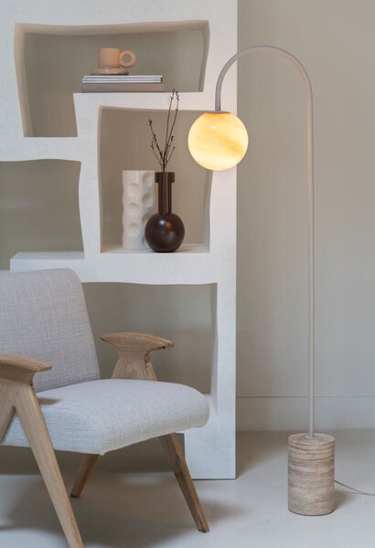 MUZZA Stojacia lampa LITOV 163 cm piesková