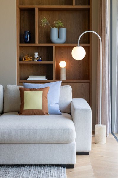 MUZZA Stojacia lampa LITOV 163 cm biela