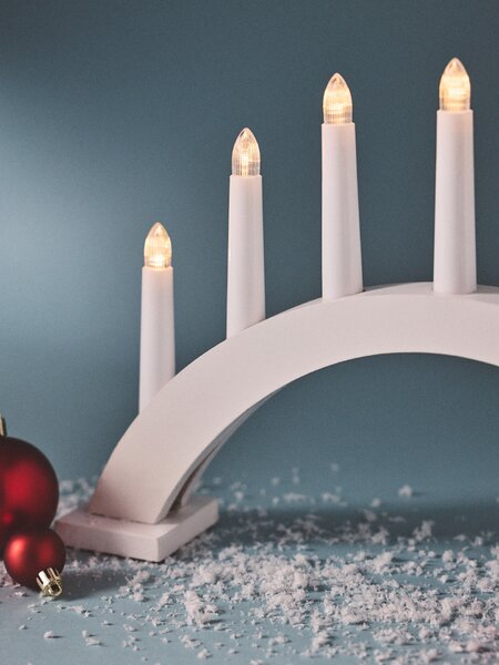 Sinsay - LED svetlo - adventný svietnik - biela
