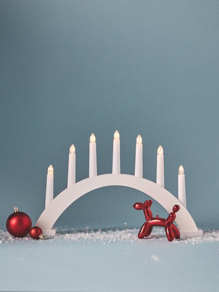 Sinsay - LED svetlo - adventný svietnik - biela
