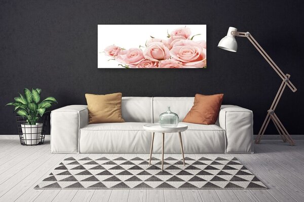 Obraz na plátne Ruže kvety rastlina 125x50 cm