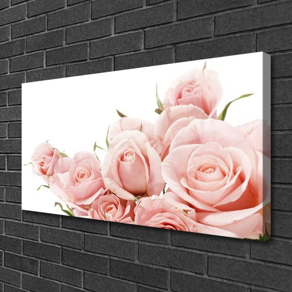 Obraz na plátne Ruže kvety rastlina 125x50 cm