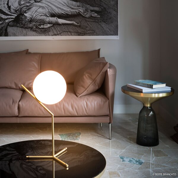 Stolové Lampa FLOS, IC T1, stmievateľné, Zlatá / Mosadz, Obývacia izba, Kov, Dizajnový