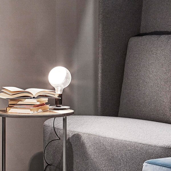 Stolové Lampa FLOS, Lampadina, Čierna, Obývacia izba, Kov, Dizajnový