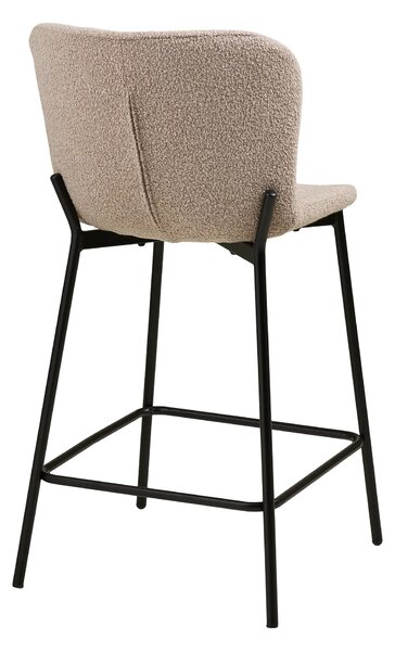 MUZZA Barová stolička MACADA 65 cm bouclé béžová