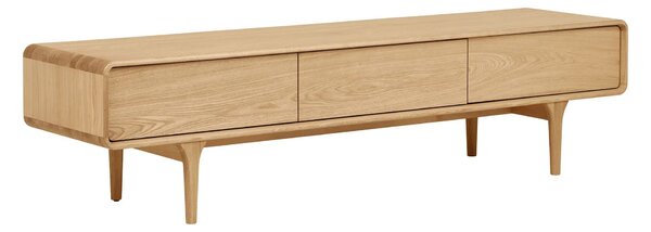 MUZZA TV stolík CHARL 180 x 45 cm dub prírodný