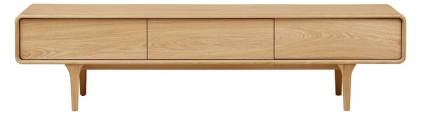 MUZZA TV stolík CHARL 180 x 45 cm dub prírodný