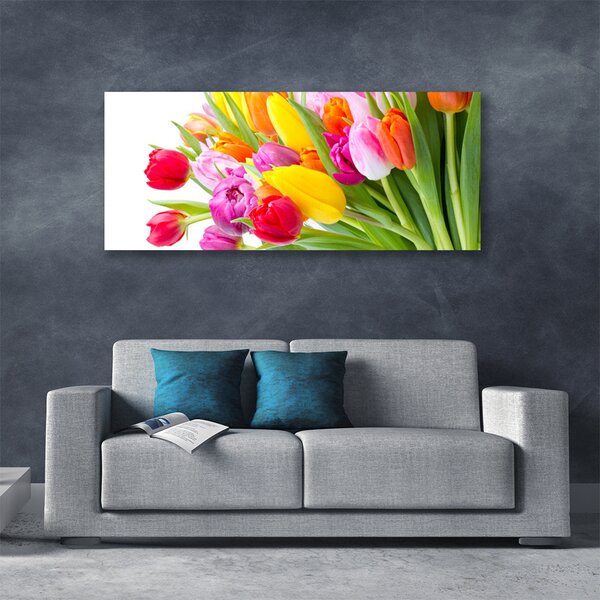 Obraz Canvas Tulipány kvety rastlina 125x50 cm