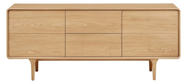 MUZZA Komoda CHARL 180 x 45 cm dub prírodný