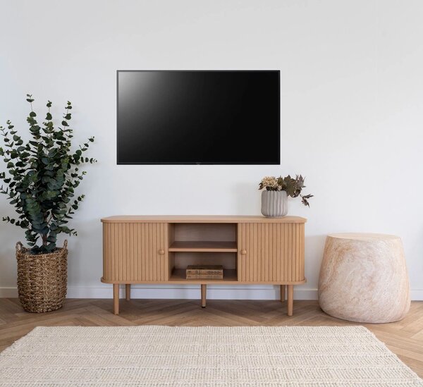 MUZZA TV stolík NIKE 113 x 40 cm prírodný