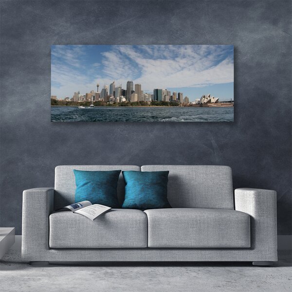 Obraz Canvas Mesto more domy sydney 125x50 cm