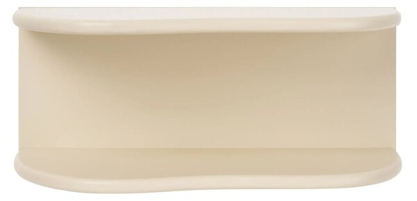 MUZZA Polica poschodová LOTTA 44 cm biela