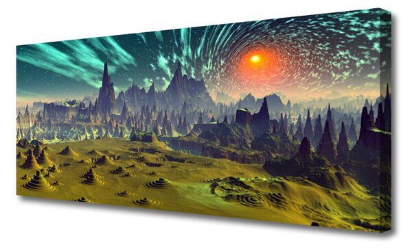 Obraz Canvas Abstrakcia umenie 125x50 cm