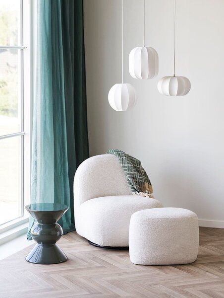 MUZZA Stropná lampa ENTRY ø 25 x 26 cm biela