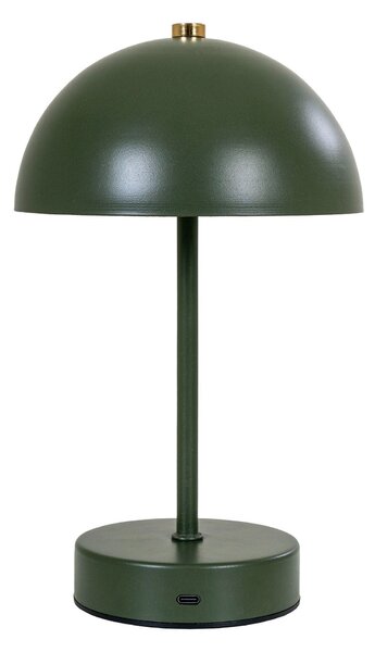 MUZZA Nabíjacia stolná LED lampa VENAM zelená