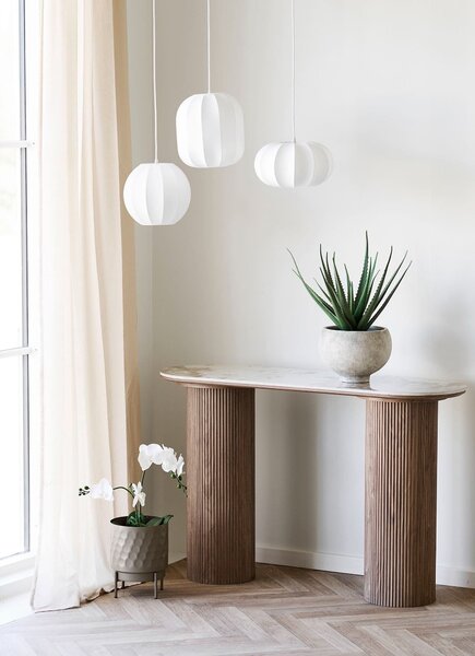 MUZZA Stropná lampa ENTRY ø 25 x 26 cm biela