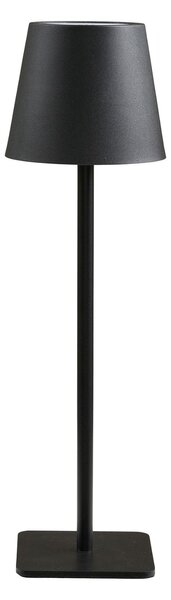 MUZZA Nabíjacia stolná LED lampa BRAD čierna