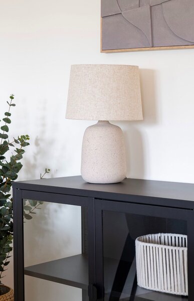 MUZZA Stolná lampa LARA krémová