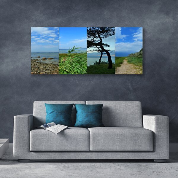 Obraz na plátne Pláž strom príroda 125x50 cm
