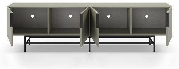 MUZZA TV stolík EDZIO 200 x 55 cm zelený