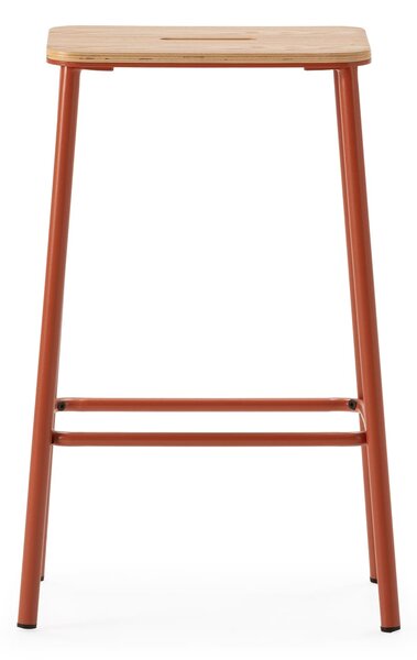 MUZZA Barová stolička BAAB 65 cm červená