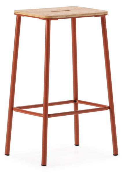 MUZZA Barová stolička BAAB 65 cm červená