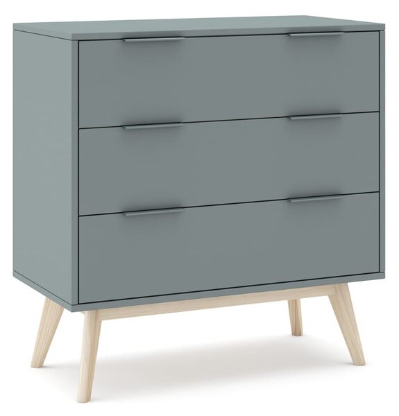 MUZZA Komoda COSI 80 x 83 cm modrá