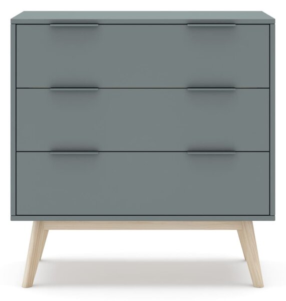 MUZZA Komoda COSI 80 x 83 cm modrá