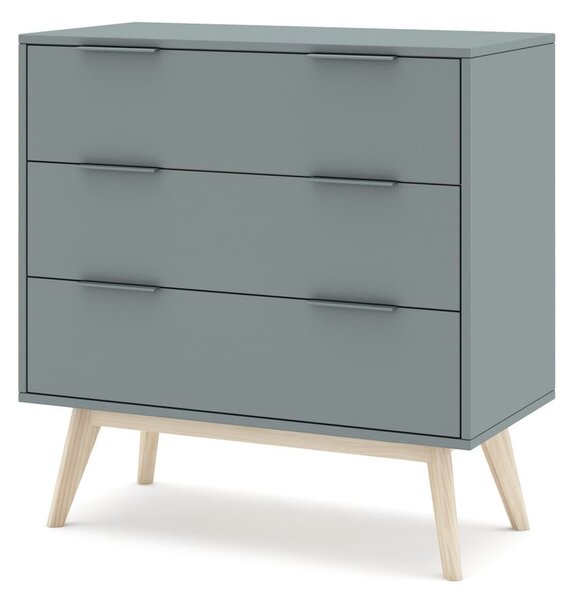 MUZZA Komoda COSI 80 x 83 cm modrá