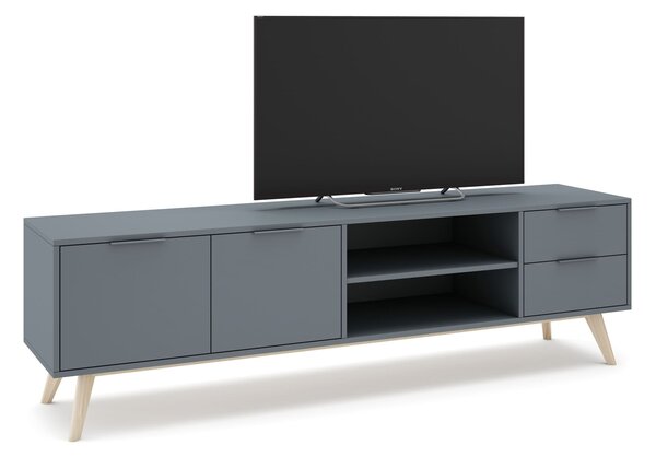 MUZZA TV stolík COSI 180 x 53 cm modrý