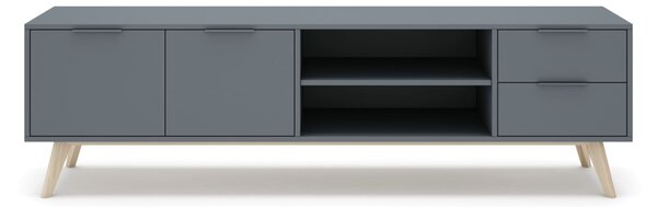 MUZZA TV stolík COSI 180 x 53 cm modrý