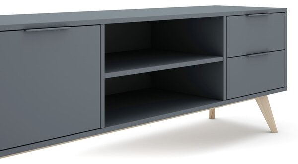 MUZZA TV stolík COSI 180 x 53 cm modrý