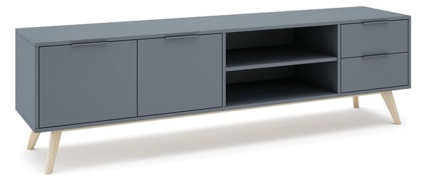 MUZZA TV stolík COSI 180 x 53 cm modrý