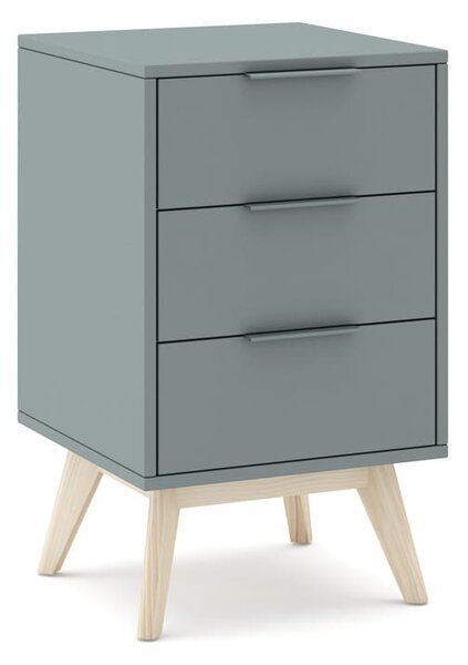 MUZZA Nočný stolík COSI 40 x 65.5 cm modrý
