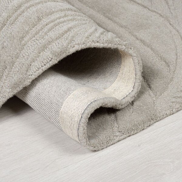 Flair Rugs, Kusový koberec Solace Lino Leaf Grey, 160x230, šedá, obývacia izba
